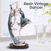 Статуя из смолы, танцующая танцовщица, фигурка балерины, балетная девушка, скульптура, домашний декор для рабочего стола