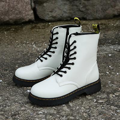 Осенняя и зимняя обувь Женские ботинки на толстой подошве Удобные ботинки больших размеров среднего размера