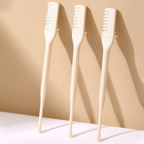 4Pcs 2-In-1 Nose Hair Trimmer Stainless Steel Nose Hair Cutter Portable Nose Clipper Double-Edged Nose Trimmer Remover Tool for Travel