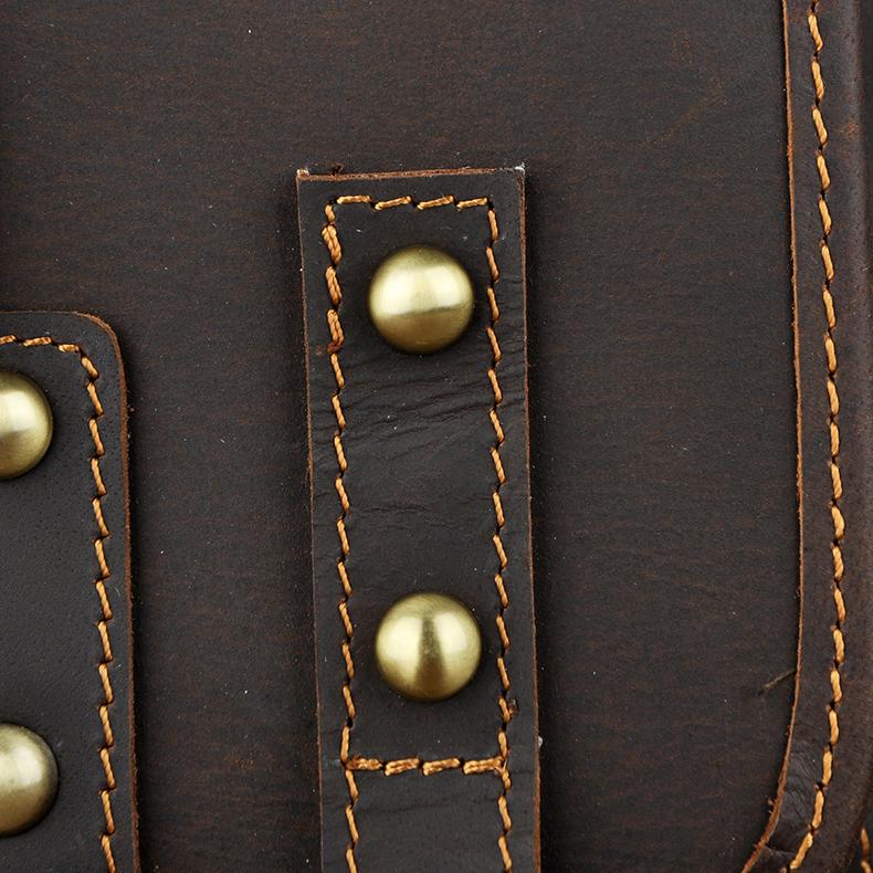 Mens Genuine Leather Multifunction Shoulder Crossbody Messenger Bag Hook Waist Pack Drop Thigh Leg Bag
