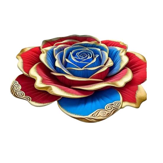 Non-Slip Floor Mat 3D Realistic Floral Pattern Bath Mat Super Absorbent Rug Quick-Drying Easy Maintenance Door Mat