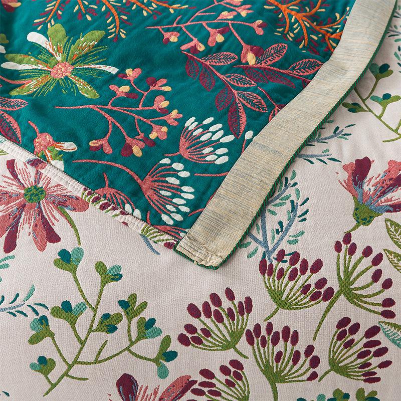 Хлопковое марлевое одеяло-покрывало Многоцелевое плед для дивана Летнее прохладное одеяло Чехол для дивана Офисное одеяло для дневного сна Увеличенное утолщенное марлевое одеяло