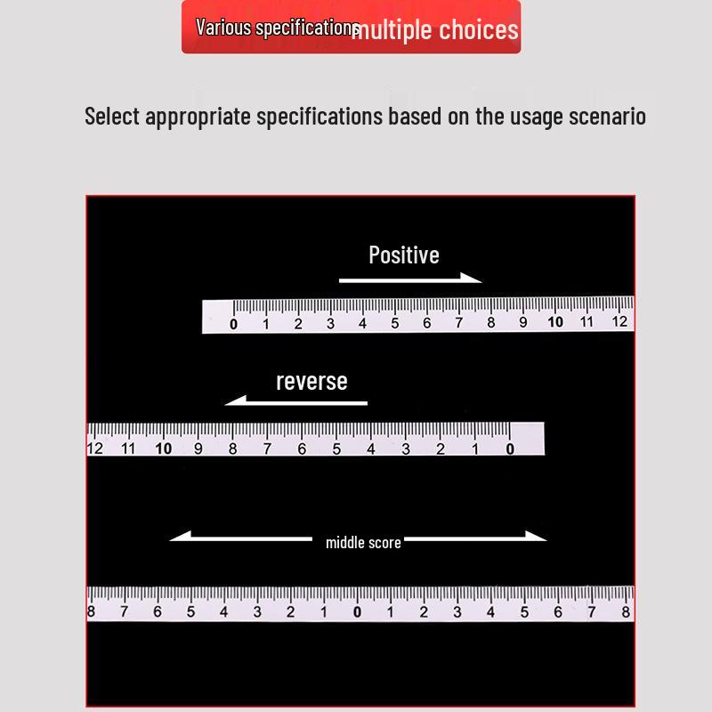 Водонепроницаемая самоклеящаяся наклейка-линейка - Маркер для измерения середины.