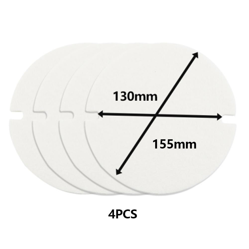 Стеклокерамическая бумага Уплотнение дверцы печи Уплотнение для заслонок дымохода 1200°C 125/155MM 2/4шт 2мм Материал прокладки дымохода