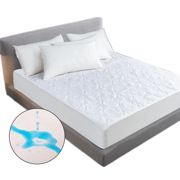 Супер водонепроницаемое покрывало на простыне с тиснением, стеганый защитный чехол для матраса, домашний роскошный декор 160 см (Нет наволочки)