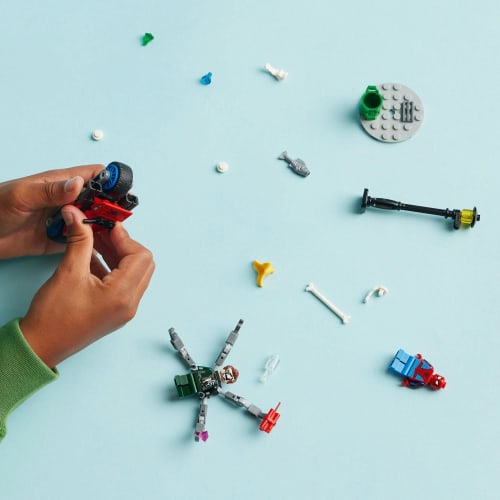 LEGO Super Heroes Человек-паук и Доктор Осьминог Погоня на велосипеде Игрушка Подарок на день рождения Блок Образовательный Рождество Мальчики Девочки Дети 6 лет 7 лет Ol