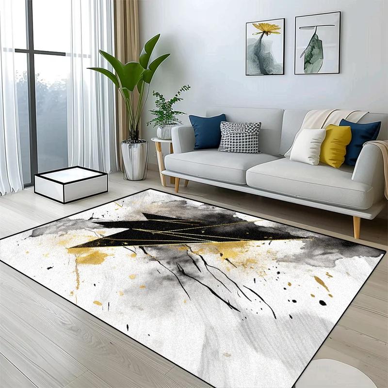 Abstract Splash Ink 3D Printed Living Room Large Area Carpet Home Decor Kids Room Bedside Carpets Non-slip Bath Rugs Sofa Mats