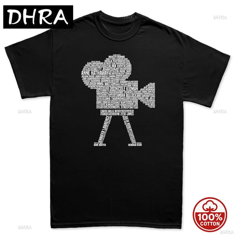 Unisexs Movie Actress Film Star Legends Camera Tribute T Shirt Tee Top Tshirt Hombre for Daily Wear Tops Printed Tee Cotton Shirt