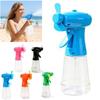 Battery Operated Water Spray Fan Plastic Portable Mist Fan New Handheld Misting Fan  Beach Camping