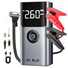 4-в-1 5000A Автомобильный пуско-зарядное устройство 150PSI Насос 12V Усилитель аккумулятора для бензиновых двигателей 8.0L и дизельных двигателей 6.0L