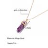 Jewelry Personality Short Bullets Natural Crystal Stone Pendant Clavicle Necklace
