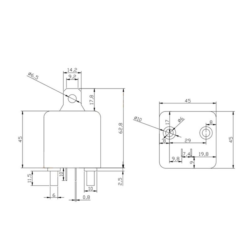 Реле постоянного тока 12 В 24 В 100 А 120 А 200 А Wm686 4-контактное нормально разомкнутое реле стартера автомобиля для включения/выключения аккумулятора, реле-переключатель для разделения заряда