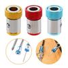 3PC Universal 1/4 Batch Head Colored Magnetic Coil Metal Screwdriver Head Positioning Magnetizer Electric Tool Accessory Set