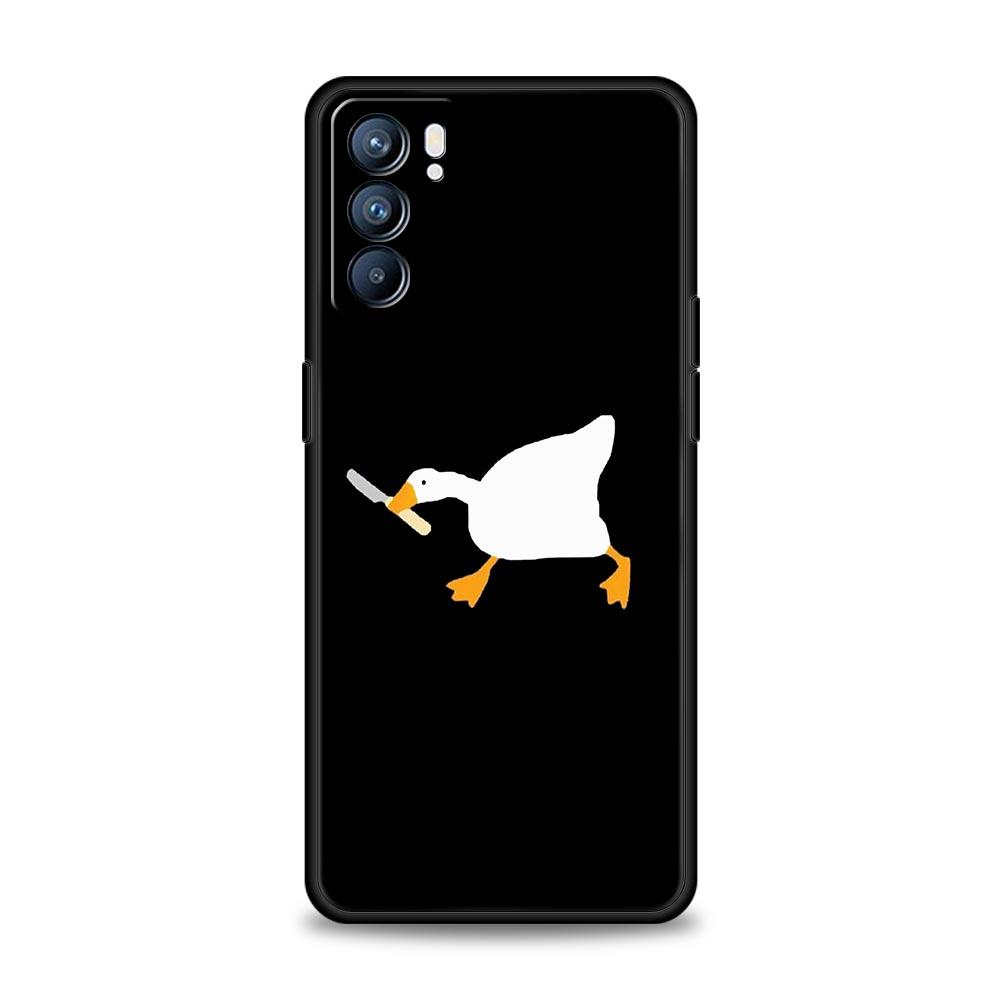 Чехол для телефона Oppo Reno7 Reno6 Pro Plus A54 5G с рисунком утки-сомнения Find X6 X5 A53 A52 A9 2020 A15 A95 A17 A16 A76 A74 A57