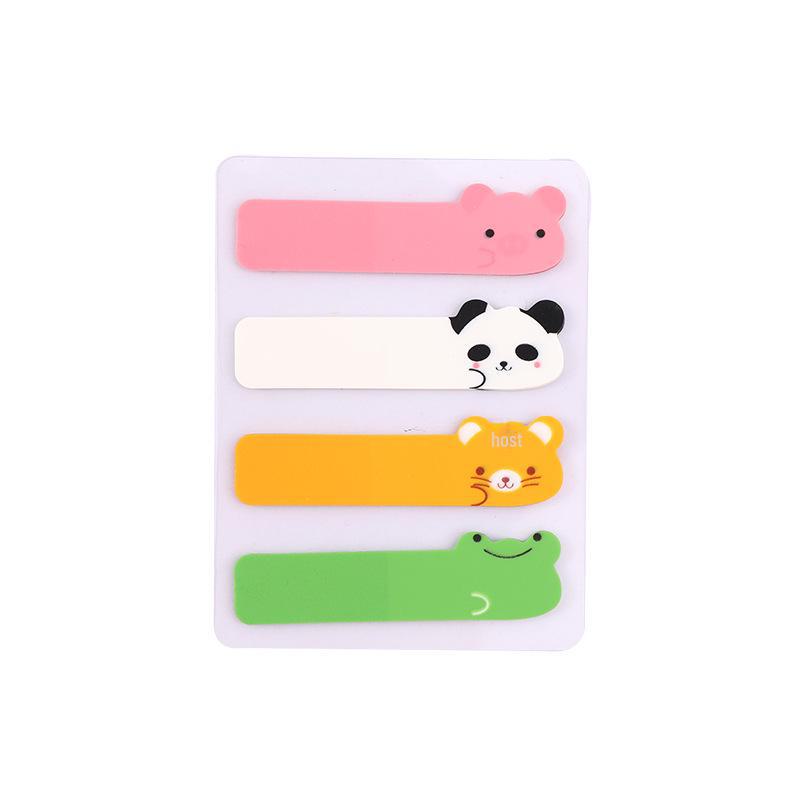 Красочные флуоресцентные индексные наклейки: Милые, съемные, прозрачные этикетки для студентов