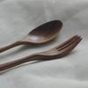 Black Walnut Wooden Spoon and Fork Set