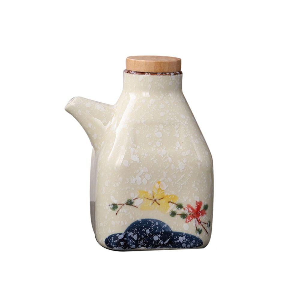 Creative Retro Storage Japanese Style Spice Jar Condiment Container Cruet Pot Seasoning Box