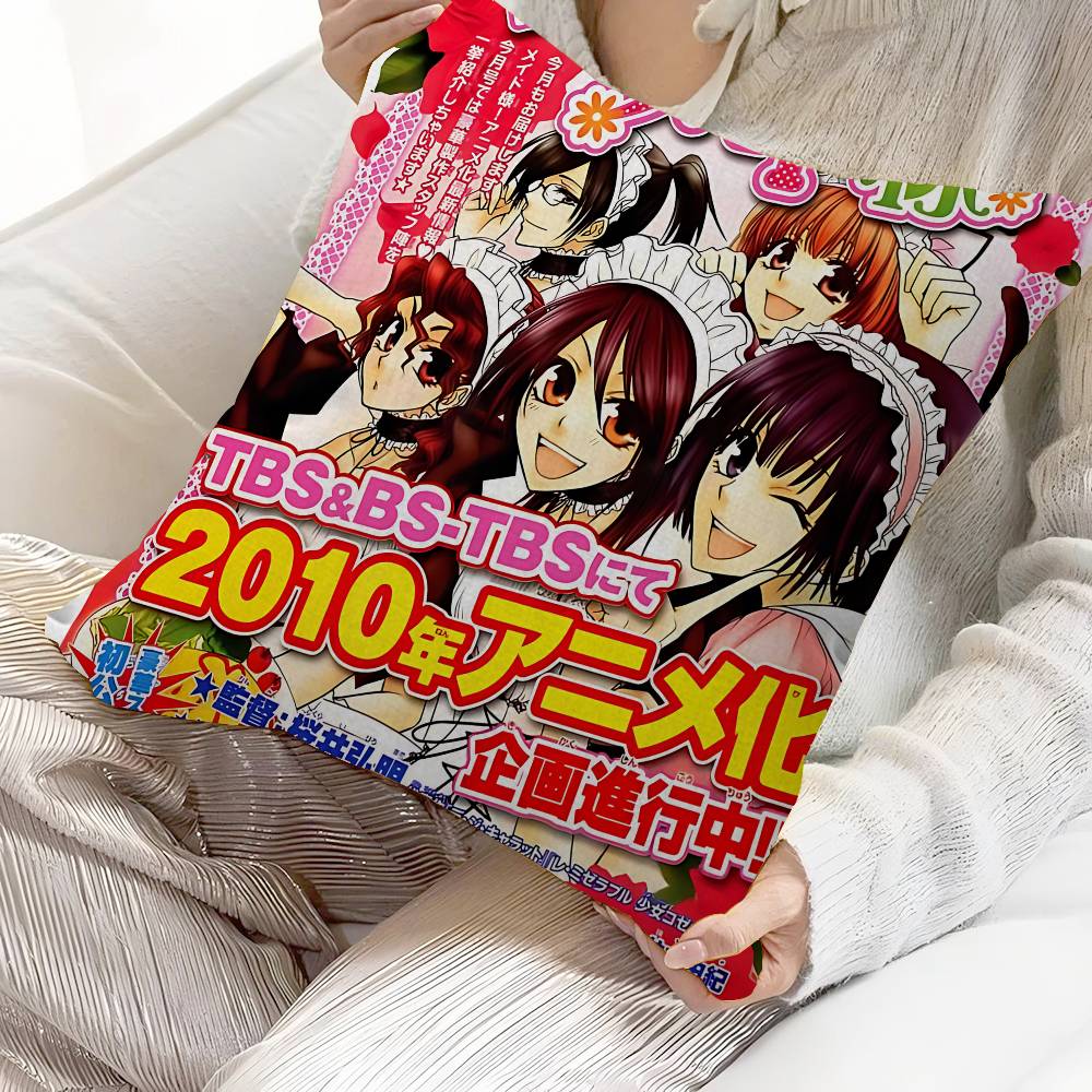 Japanese Anime MMaid SSama Cushion Cover Pillowcase Upholstery Sofa Throw Pillow Home Decor Pillowcas