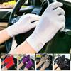 1Pair Drving Gloves Driving Sunscreen Thin Stretch Silk Gloves Performance Gloves Summer Sunscreen