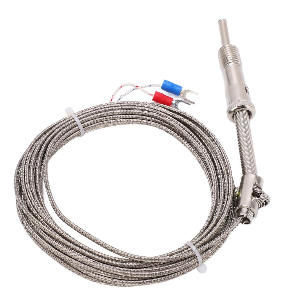 K Type Compression Spring Thermocouple Shielded Thermocouple Wire Probe for Factory5 Meter