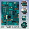 Puppy Paws Dog Lovers Super Soft Throw Blanket - 50x60 Throw Blanket for Bedroom, Living Room, Spring Time, Holidays, Kids, Babies, Adults & Decor,