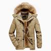 Men 'S Winter Plus Velvet Padded Jacket Men 'S Mid -Length Padded Jacket