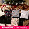 Home Decor Christmas-Themed Pillow Covers Suitable For Sofa Bedroom Car Pillow Cover Cushion Rectangular Back Cushion