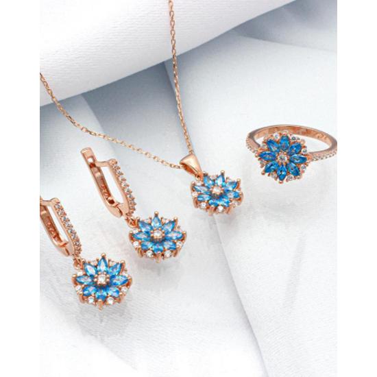 Набор ювелирных украшений из цветка нарцисса из стерлингового серебра 925 пробы