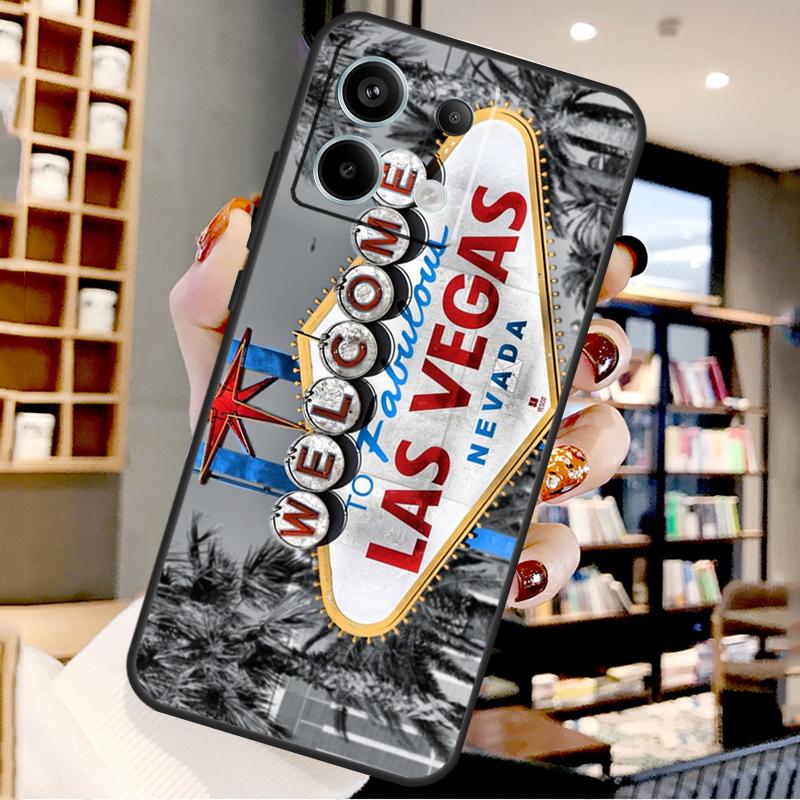 Las Vegas Nevada For Xiaomi Redmi Note 14 Pro 9 10 11 12 13 15 Pro Plus Case For Redmi 15 15C 14C 12C 10C 13C