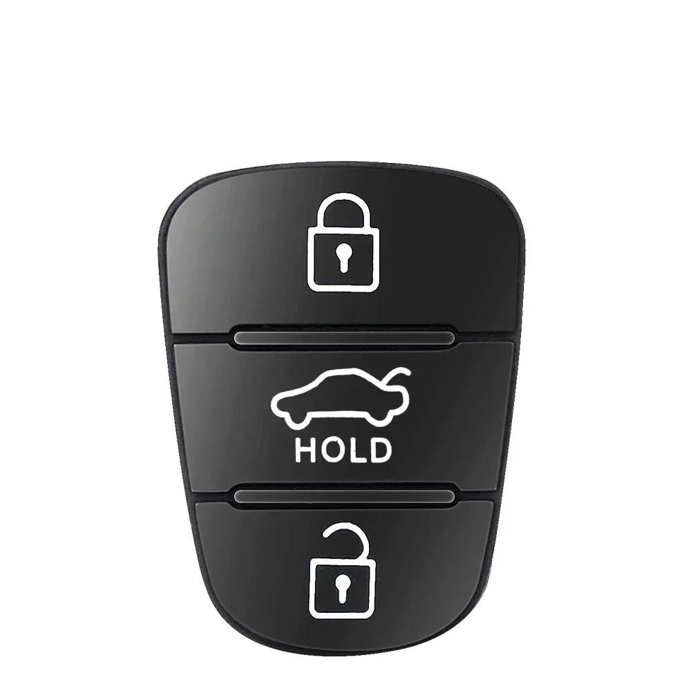 Автомобильный силиконовый чехол для ключа с 3 кнопками для Hyundai I20 I30 IX35 I35 Solaris RIO Elantra для Kia K5 Verna Picanto Sportage складной автомобильный замок