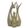 Metallic Laurel Green Home Decor Lucky Deer Family Figurine (Set of 3, Laurel Green)