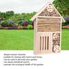 Garden Outdoor Wooden Insect Bee House Wood Bug Room Shelter Nesting Box Decoration