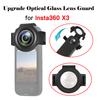 For Insta360 X3 Upgrade Optical Glass Lens Guard Protective Cover 9H Tempered Glass Protector for Insta 360 X3 Camera Accessory