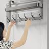 Metal Door Behind Hook 5 Hooks Coat Hat Towel Hanger  Household Organizer Accessories