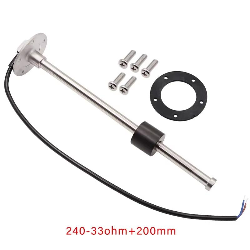 ELING 52mm Fuel Level Gauge 0-190ohm 240-33ohm Signal Fuel Tank Level Meter with 7 Colors Backlight for Car SUV Boats