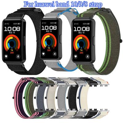 Нейлоновый сменный спортивный ремешок для умных часов Huawei Band 8/9/10, ремешки для ремня