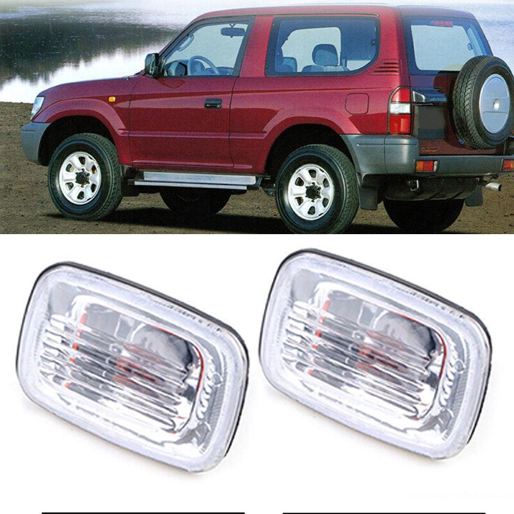 2 Pcs Car Front Bumper Side Marker Turn Signal Lamps Side Marker Light For Toyota For Cruiser LC100 98-07