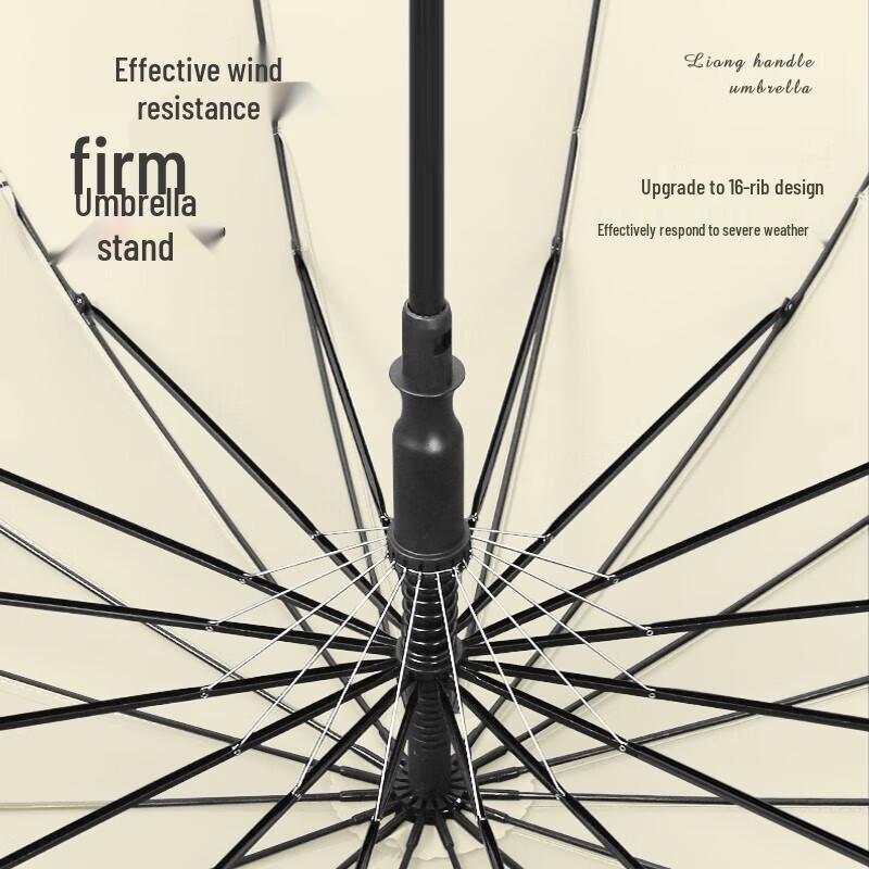 MAYDU Большой длинноручный зонт от солнца и дождя с 16 ребрами - Цветение, активируемое водой