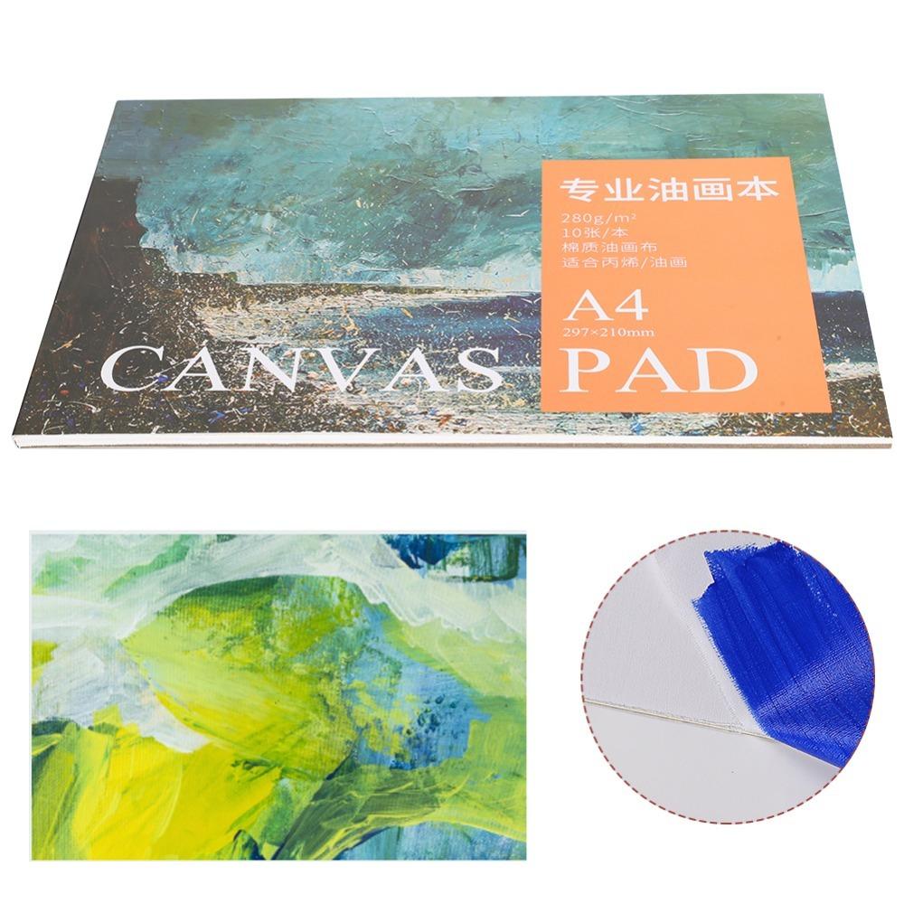 Cotton Material Acrylic Canvas Sheet 8.3 x 11.7in Oil Painting Paper Art Sketchbook  Acrylic Art