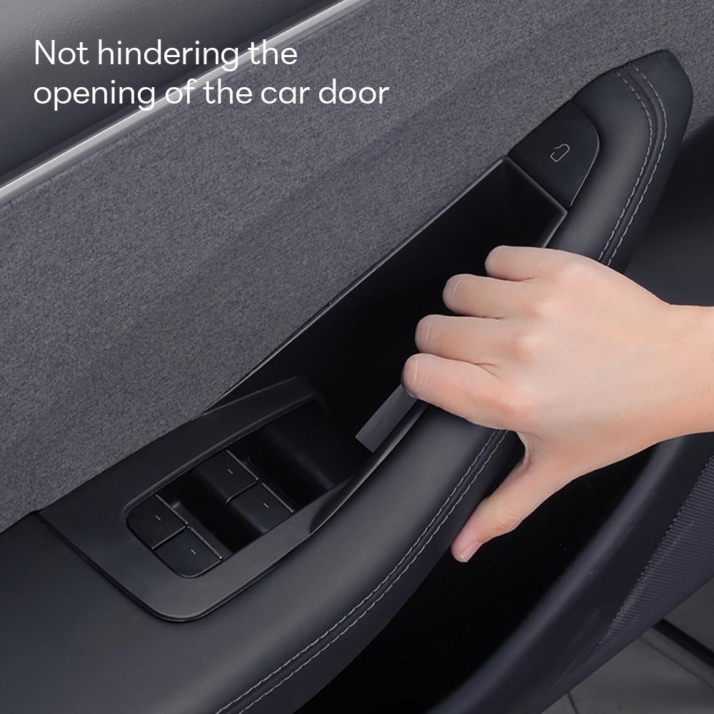 for Tesla Model 3 Y YL Juniper 2025-2020 2026 Highland Car Door Side Storage Box Handle Pocket Passenger Storage Tray Container