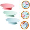 HEALLILY 3 шт. Силиконовые накладки для пожилых людей Двусторонние присоски для тарелок для обеденных тарелок и чашек Дизайн круглой формы Помощь в кормлении для пожилых людей и