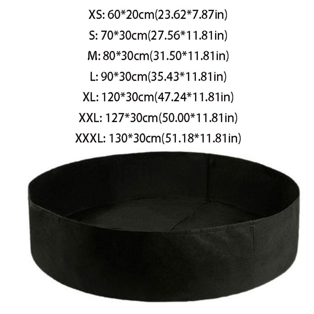 Round Planting Bucket Felt Planting Bag Gardening Supplies Growth Bag Pot and Planting