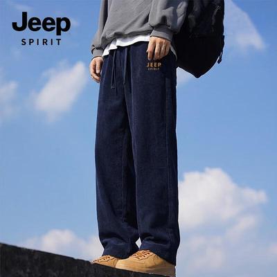 JEEP SPIRIT Мужские и парные повседневные брюки широкого кроя