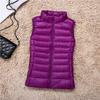 Autumn Winter Women's Down Jacket Women Vest Sleeveless Waistcoat Warm Lightweight Puffer Jacket Female Tops Outwear