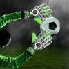 Adult Children Professional Football Soccer Goalkeeper Goalie Thicken PU Gloves ProtectorGreen 6#
