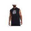 Under Armour Повседневная баскетбольная толстовка без рукавов Curry Series, мужские топы, черная 1370270-001