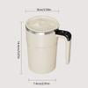 400ml Capacity Automatic Stirring Cup Temperature Display Rechargeable Self Stirring Mug Leakproof USB Charging