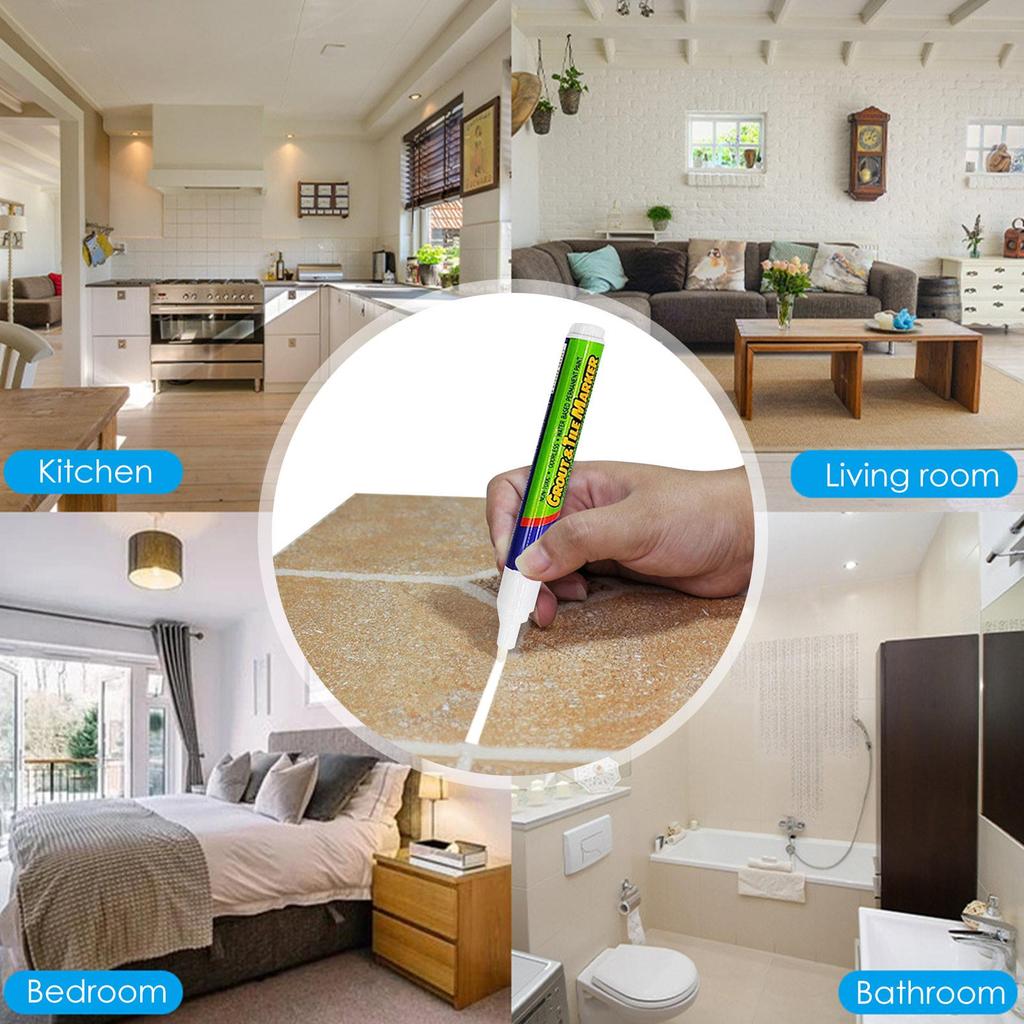 1 шт. Ручка для затирки плитки, Восстановитель швов плитки, Маркер для ремонта, Заполнитель швов плитки, Для восстановления стен, полов, плитки, ванной, кухни LXY