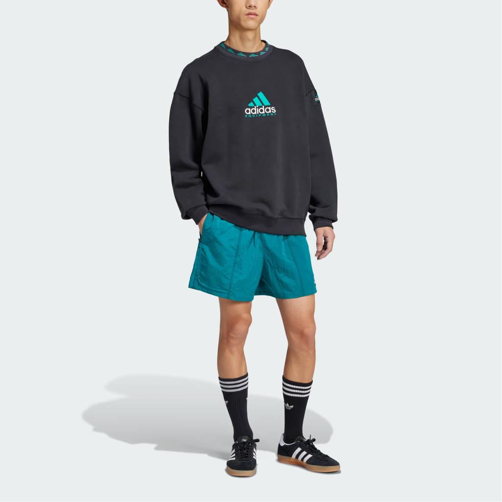 Adidas Серия Equipment SS25 Модные Простые Удобные Свободные Универсальные Повседневные Шорты Мужские Шорты Equipment-Green JL9575