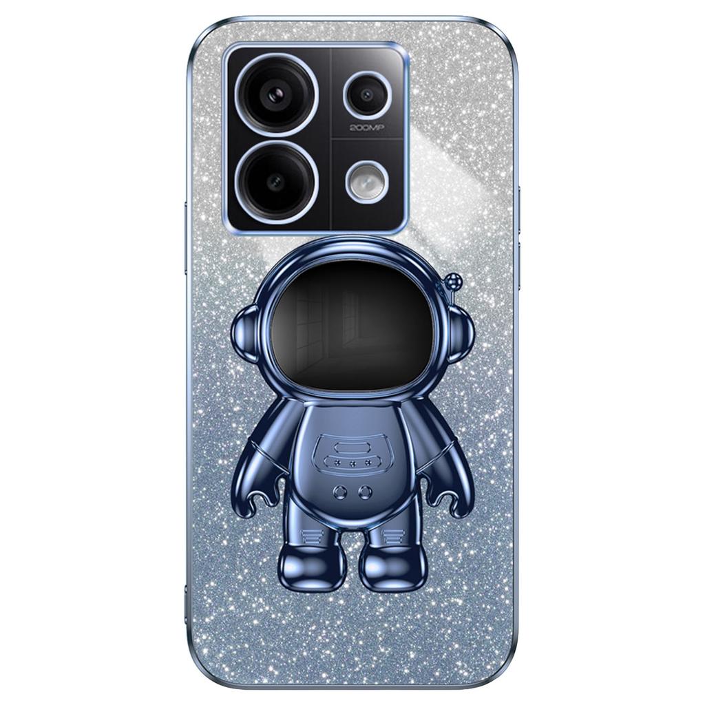 Для Xiaomi Poco X6 5G/Redmi Note 13 Pro 5G Чехол Электроокрашенный Астронавт С подставкой Защитная крышка для телефона